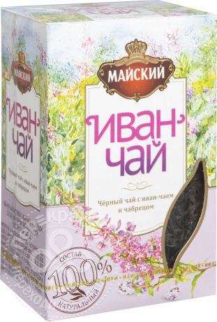 Чай черный Майский Иван-чай с чабрецом 75г