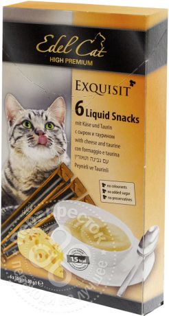 Лакомство для кошек Edel Cat крем-суп Сыр и таурин 90г