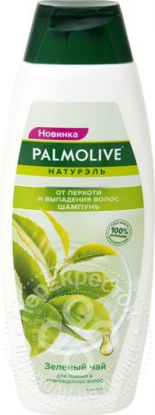 Шампунь для волос Palmolive Против перхоти и выпадения волос зеленый чай 380мл