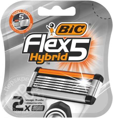 Кассеты для бритья Bic Flex 5 Hybrid 2шт