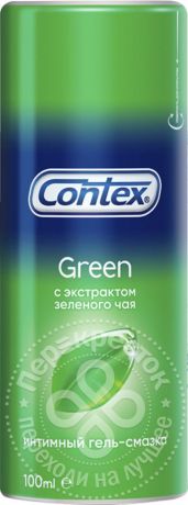 Гель-смазка Contex Green с экстрактом зеленого чая 100мл
