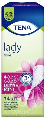 Прокладки Tena Lady Slim Ultra mini ежедневные 14шт