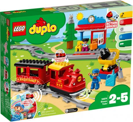 Конструктор LEGO Duplo Town 10874 Поезд на паровой тяге
