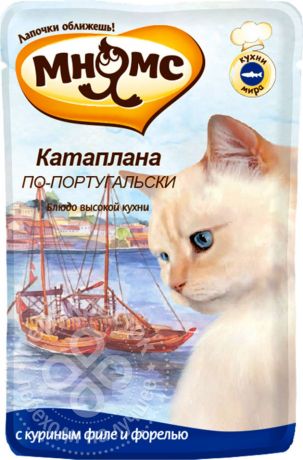 Корм для кошек Мнямс Катаплана по-португальски с форелью 85г (упаковка 12 шт.)