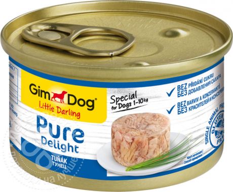 Корм для собак GimDog Pure Delight из тунца 85г (упаковка 12 шт.)