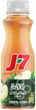 Сок J7 Яблоко осветленный 300мл (упаковка 12 шт.)