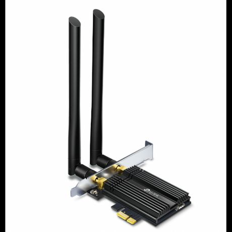 Сетевая карта TP-LINK ARCHER TX50E Wi-Fi 6 802.11ac 2976Мбит/с 2.4 и 5ГГц Bluetooth 5.0 PCI-E