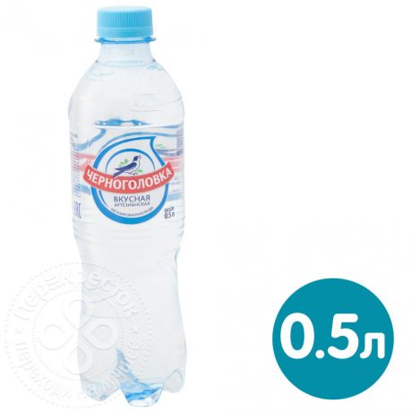 Вода Черноголовская для детского питания артезианская негазированная 500мл