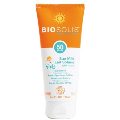 Biosolis Детское солнцезащитное молочко для лица и тела SPF 50+, 100 мл.