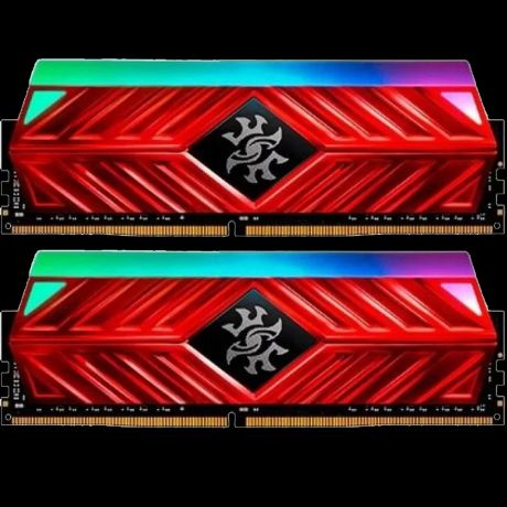 Модуль памяти DIMM 16Gb 2х8Gb DDR4 PC21300 2666MHz ADATA XPG Spectrix D41 RGB Red (AX4U266638G16-DR41)