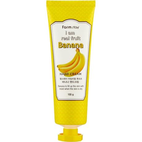 FarmStay Крем для рук с экстрактом банана I Am Real Fruit Banana Hand Cream, 100г.