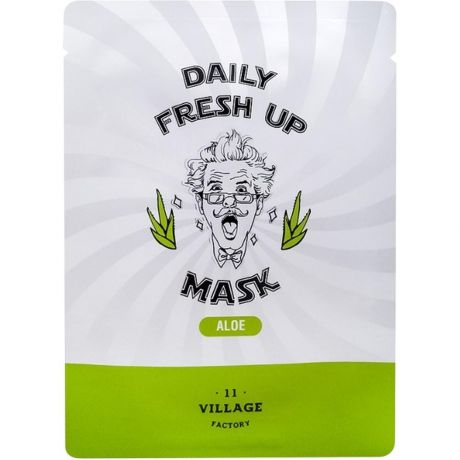VILLAGE 11 FACTORY Тканевая маска с экстрактом алоэ Daily Fresh Up Mask Aloe, 20 г.