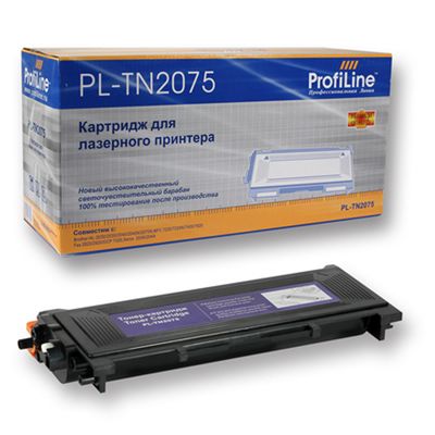 Картридж ProfiLine PL- TN-2075 для Brother HL-2030/2040/2045/2050/2070/2075N/DCP-7010/7020/7025 (2500стр)