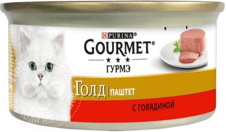 Корм для кошек Gourmet Gold Паштет с говядиной 85г