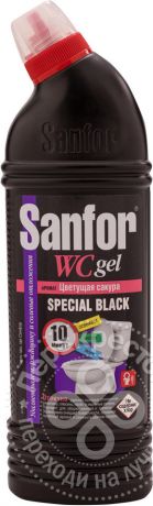Средство для чистки унитаза Sanfor WC Gel Special Black Цветущая сакура 750г