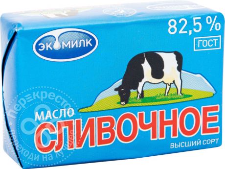 Масло сливочное Экомилк 82.5% 100г