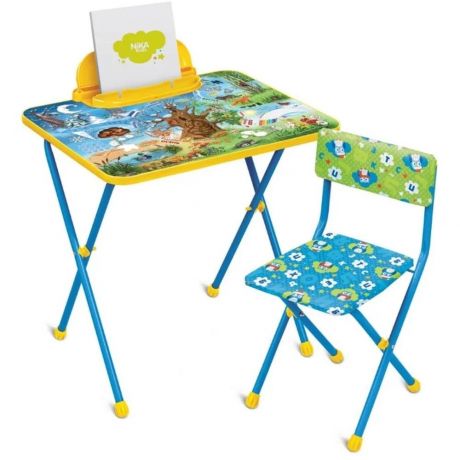 Комплект детской мебели NIKA KIDS (стол+стул) КП2/7 "Познайка" "Хочу все знать", (синий)