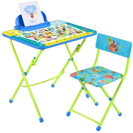 Комплект детской мебели NIKA KIDS (стол+стул) КУ2/ПА "Умничка 2" "Пушистая азбука"