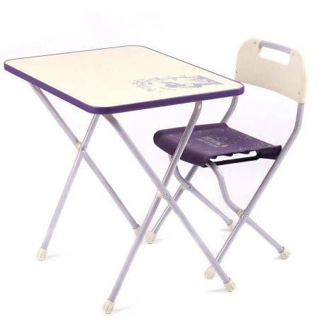 Комплект детской мебели NIKA KIDS (стол+стул) КПР/3 (сиреневый/бежевый)