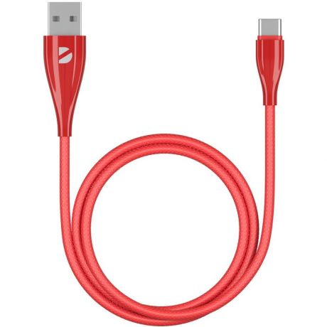 Кабель USB2.0 -Type C 1m красный Deppa (72290) ceramic