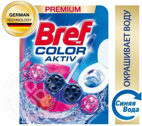 Средство чистящее для унитаза Bref Color Activ Цветочная свежесть 50г