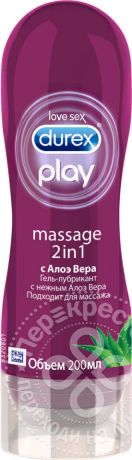 Гель-лубрикант Durex Play Massage 2in1 c Алоэ Вера 200мл