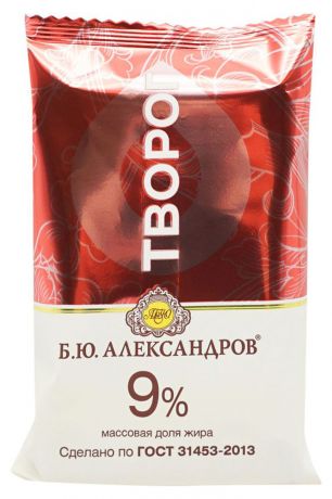 Творог «Б.Ю. Александров» 9%, 180 г
