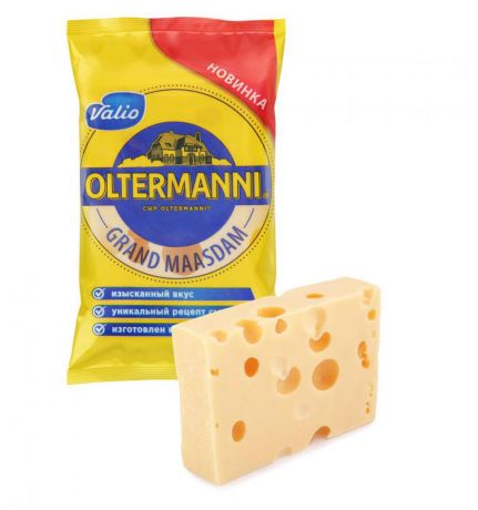 Сыр полутвердый Valio Oltermanni Гранд Маасдам 47%, 220 г