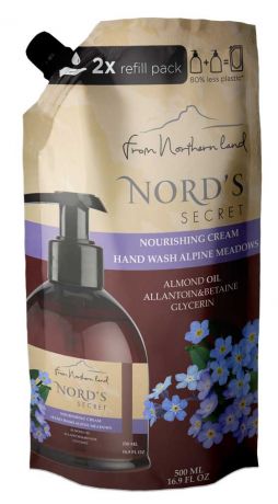 Крем-мыло для рук Nord`s Secret Альпийские луга питательное, 500 мл