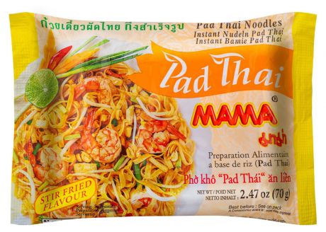 Тайская рисовая лапша «МАМА» ПАД ТАЙ брикет, 70 г