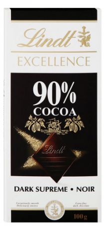 Шоколад Lindt Excellence 90% Cocoa, 100 г