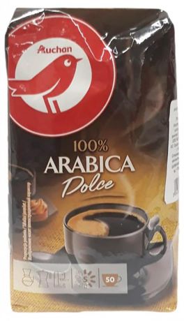 Кофе молотый АШАН Arabicа Dolce 100%, 250 г