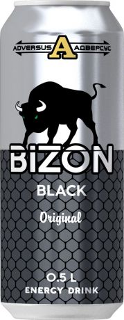 Напиток энергетический BIZON BLACK Original, 500 мл