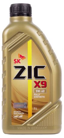 Масло моторное ZIC X9 XQ 5W-40, синтетическое, 1 л