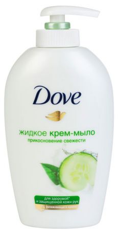 Крем-мыло жидкое Dove с ароматом огурца и зеленого чая, 250 мл
