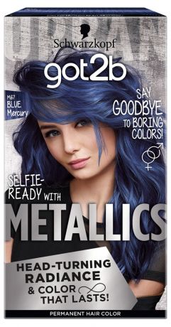 Краска для волос Got2b Сапфир синий тон M67, 143 мл