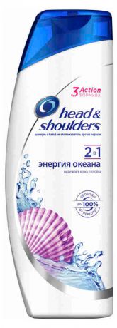 Шампунь и бальзам-ополаскиватель для волос Head&Shoulders Derma&Pure Энергия океана, 400 мл