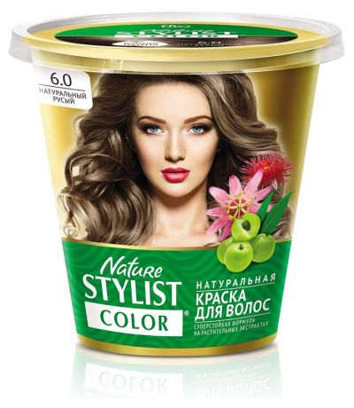 Краска для волос «Фитокосметик» Nature Stylist Color тон натуральный русый 6.0, 10 г