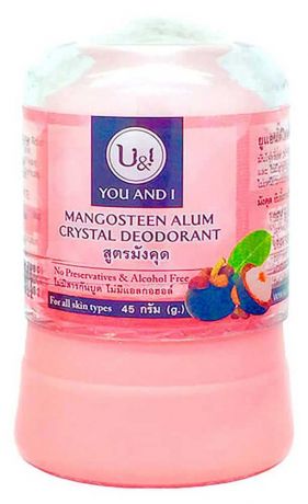 Дезодорант кристаллический U&I с мангустином, 45 г