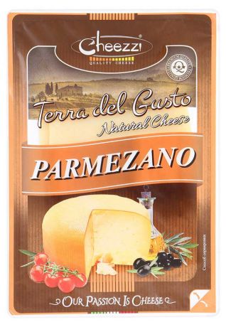 Сыр твердый Cheezzi Terra del Gusto Parmezano нарезка 40%, 140 г