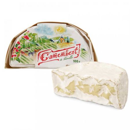 Сыр мягкий De Famille Camembert с белой плесенью 50%, 100 г