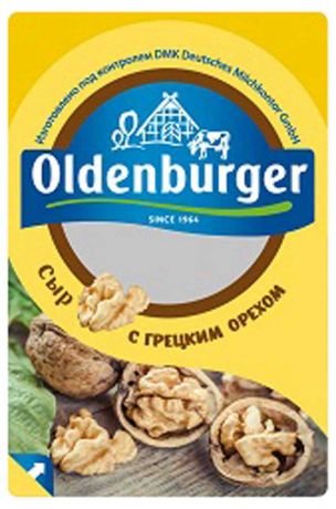 Сыр полутвердый Oldenburger с грецким орехом нарезка 50%, 125 г