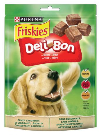 Лакомство для собак Friskies® Deli-Bon с говядиной, 130 г