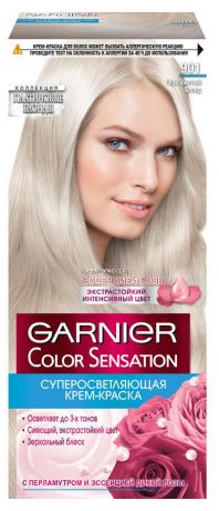 Крем-краска для волос Garnier Color Sensation Серебристый Блонд тон 901, 110 мл
