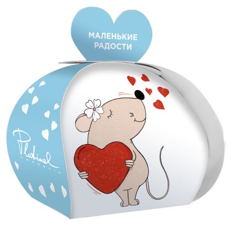 Шар бурлящий для ванны «Маленькие радости» ароматизированная в подарочной упаковке мышка с сердцем, 40 г