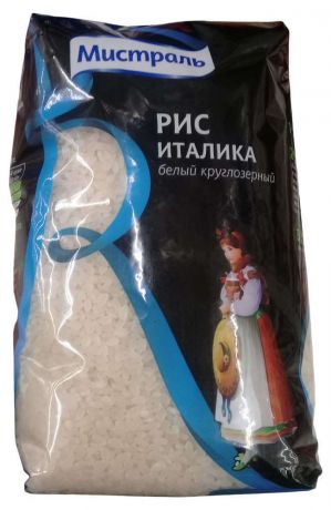 Рис круглозерный «Мистраль» Италика, 1 кг