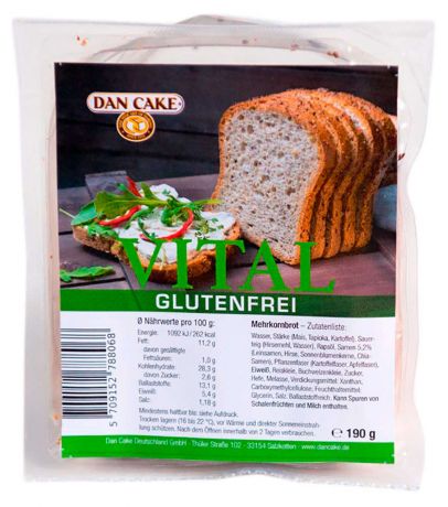 Хлеб Dan Cake Цельнозерновой с семенами льна, 190 г