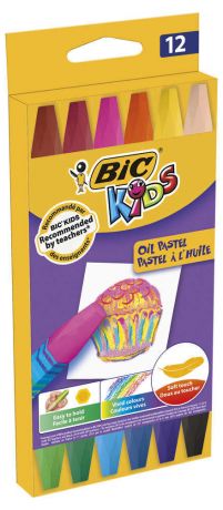 Пастель масляная Bic Kids Oil Pastel, 12 шт