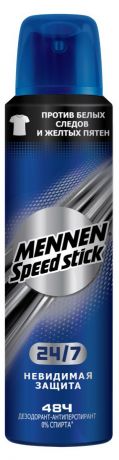 Дезодорант-антиперспирант спрей Mennen Speed Stick 24/7 Невидимая защита, 150 мл