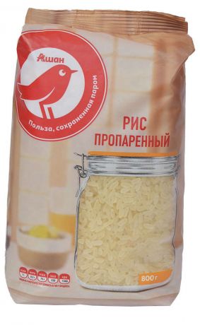 Рис пропаренный АШАН, 800 г